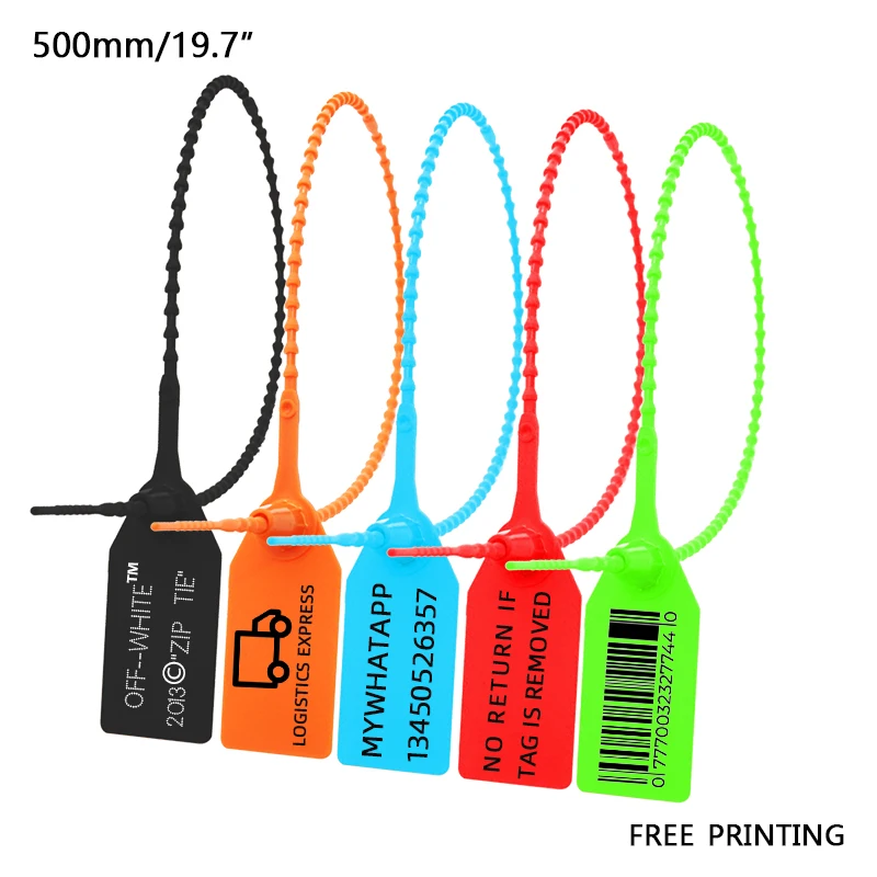 Truck Container Seal High Security Disposable Self Locking Pull Tight Locking Packaging Plastic Seal