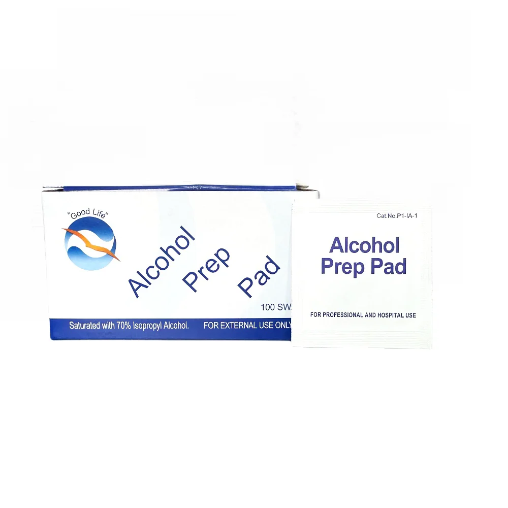 Custom alcohol prep pad swab wipes small alcohol wipes antibacterial alcohol wipes