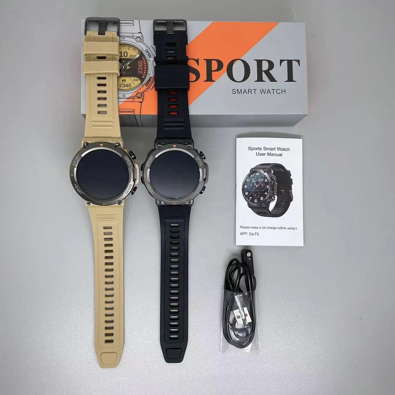 2023 New ARRIVAL Super Quality Smart watch Outdoor 1.39 inch blood pressure heart rate android BT call music fitness smartwatch