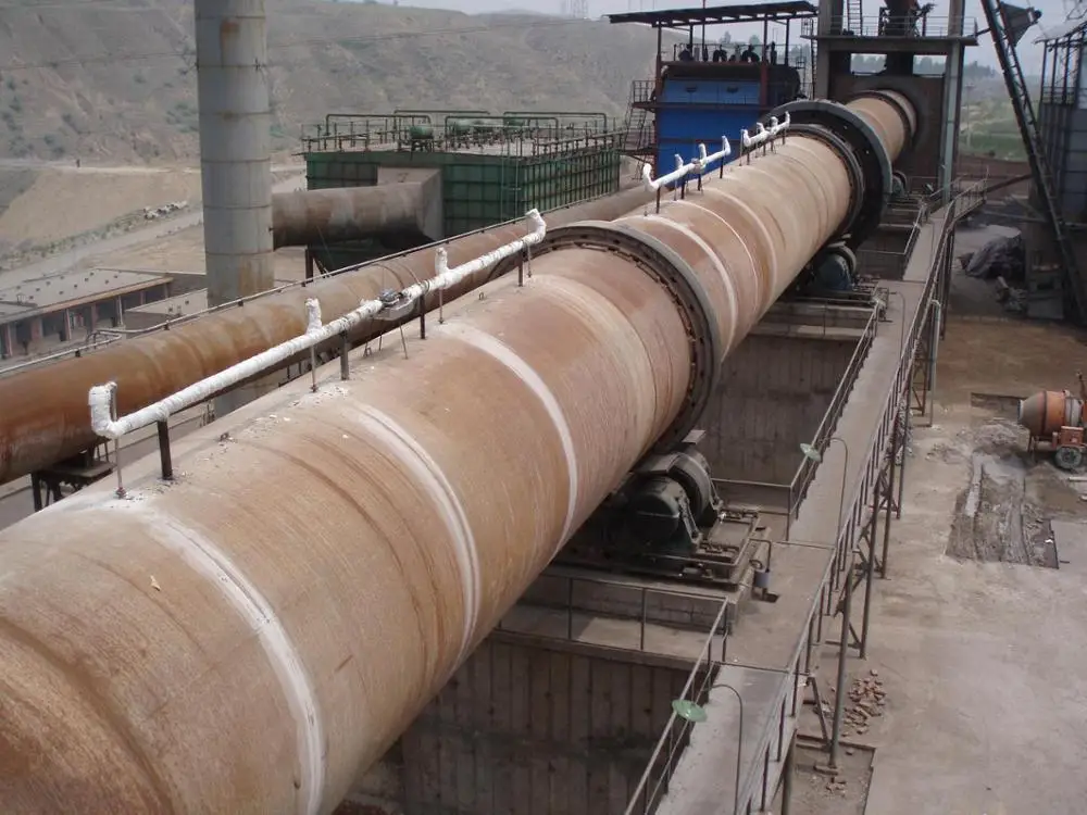 horizontal rotary lime kiln for active lime production