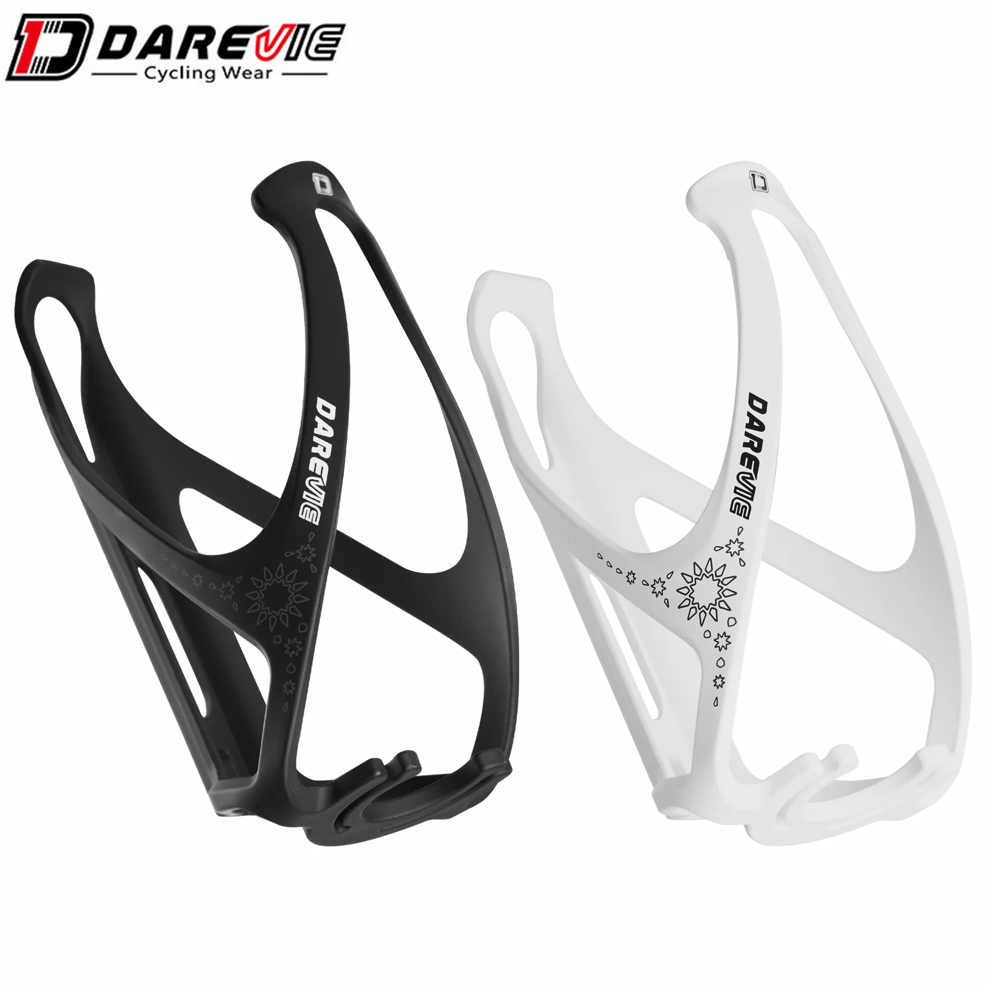 DAREVIE Custom Black white Fiberglass High Abrasion Resistance Cycle Kettle Rack High Heat Resistance Bicycle Water Bottle Cage
