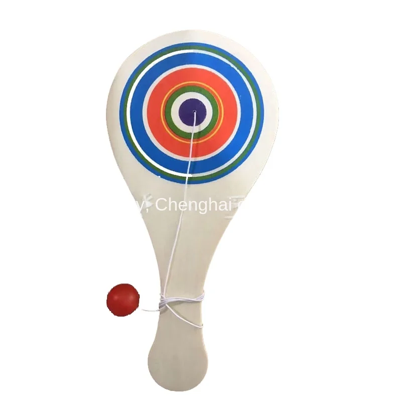 2023 new foreign trade Beach racket wooden cricket squash rackets wooden beach board toy racket Outdoor
