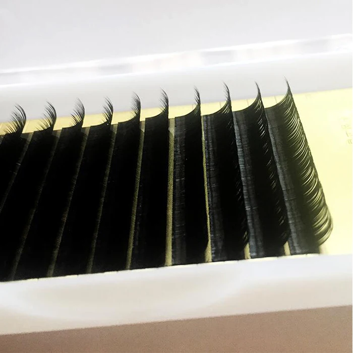 Black Premium Volume Individual Eyelash Extension Natural longWholesale Korea PBT fiber Silk Lash Extension OEM ODM