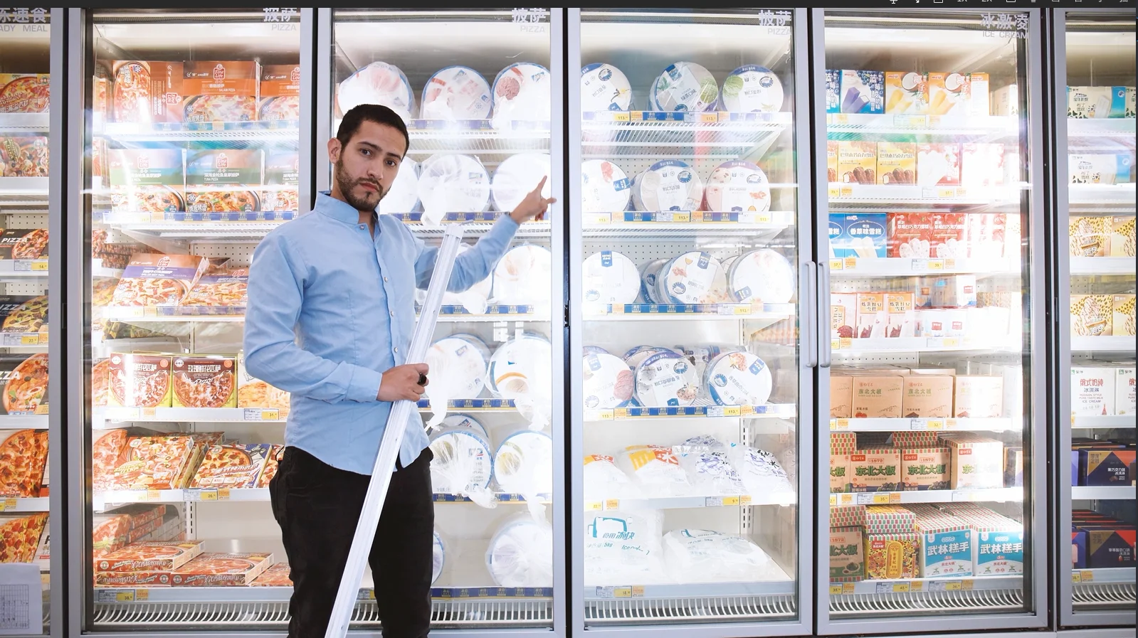 
ip65 waterproof DC24V Vertical refrigerator LED cooler room freezer light 