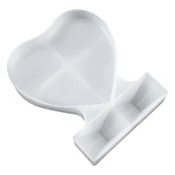 Resin Photo Frame Moulds Homemade Decorative Silicone Heart Shaped Photo Frame Mold For Resin Diy