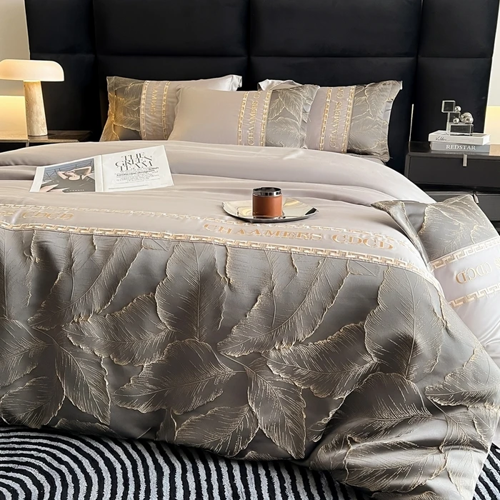 100% tencel super soft comfortable duvet cover flat sheet pillowcase 4 pieces duvet sets