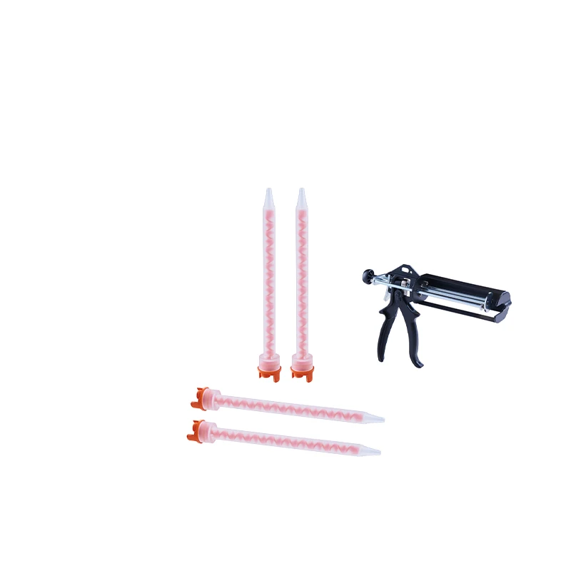 250&490m High strength artificial stone glue gun static mixer Simple installation seamless caulk glue gun thread mixing tube