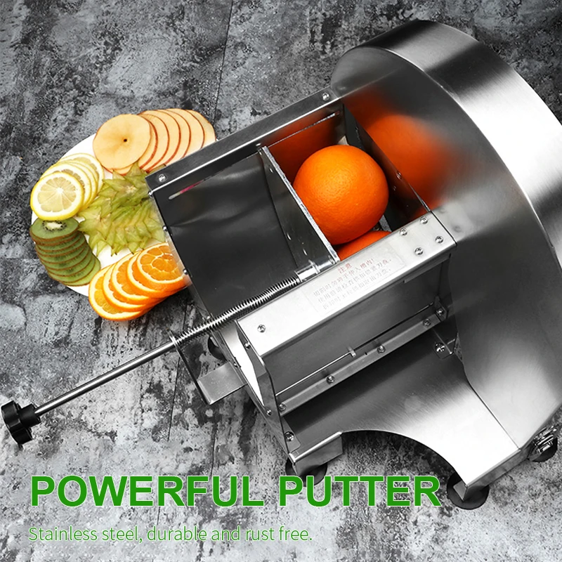 One-way cutting Stainless steel food grade blade Commercial use food and fruit slicer