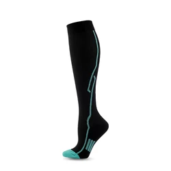 New design 15-20mmgh Sport Medical Knee High Running Cycling Nurse Football Compression Socks