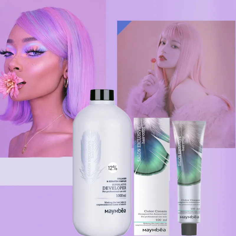 professional customized hair styling products bleaching powder dye color cream Peroxide cream 6% bleach hair Developer