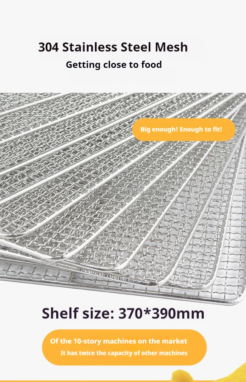 32 Layers Food Dryer two rooms dehydration Commercial Food Dehydrator Vegetables Mushroom egg tomato drying machine low power