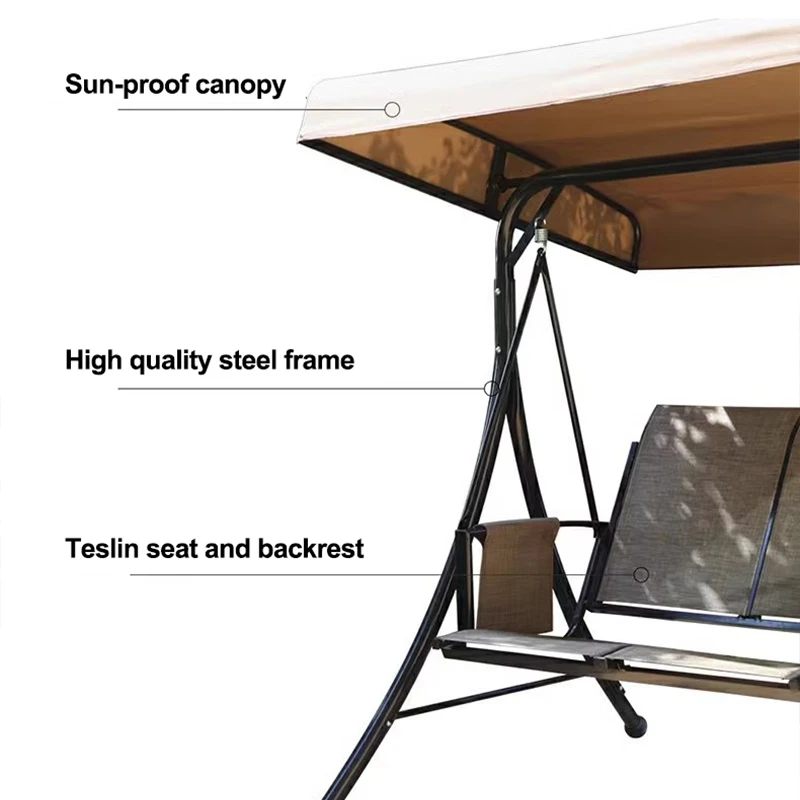 Wholesale Hanging Patio Swings Chair Waterproof and Weather Resistant Outdoor Garden Metal Swing Chair for Outside Use