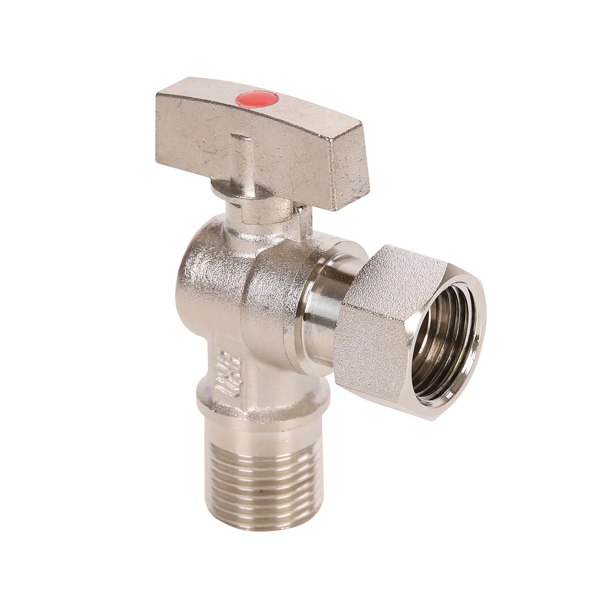 Male Threads Rotary Swivel Angle Valve Brass Angle Stop Ball Valve With Alloy Handle