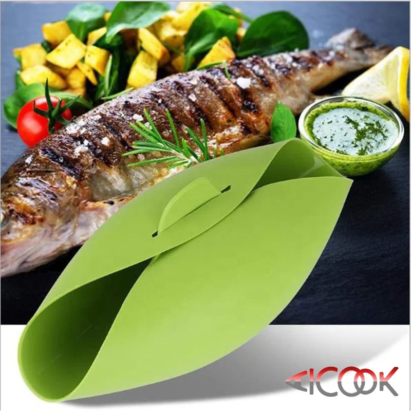 BPA free multifunctional silicone fish steamer