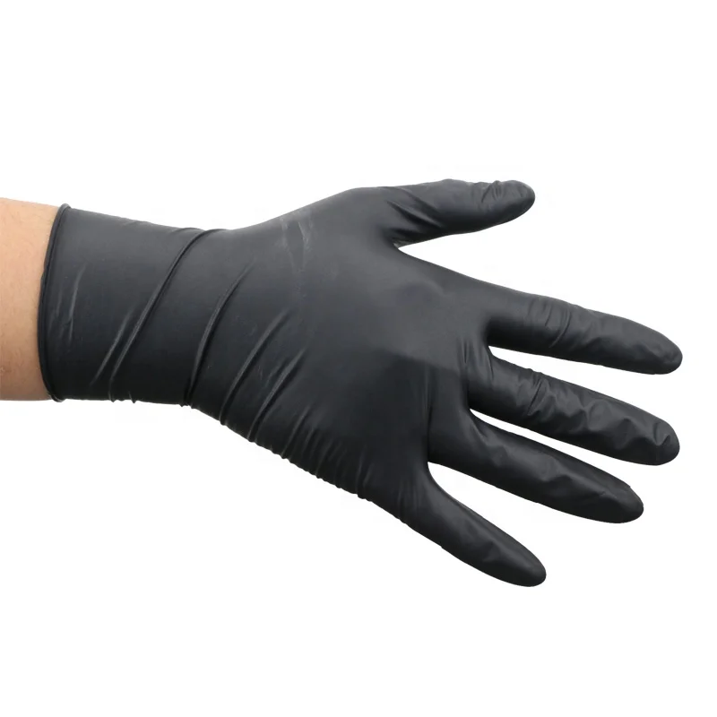OEM Tattoo/Work Glove Nitrile Glove Disposable Black Gloves