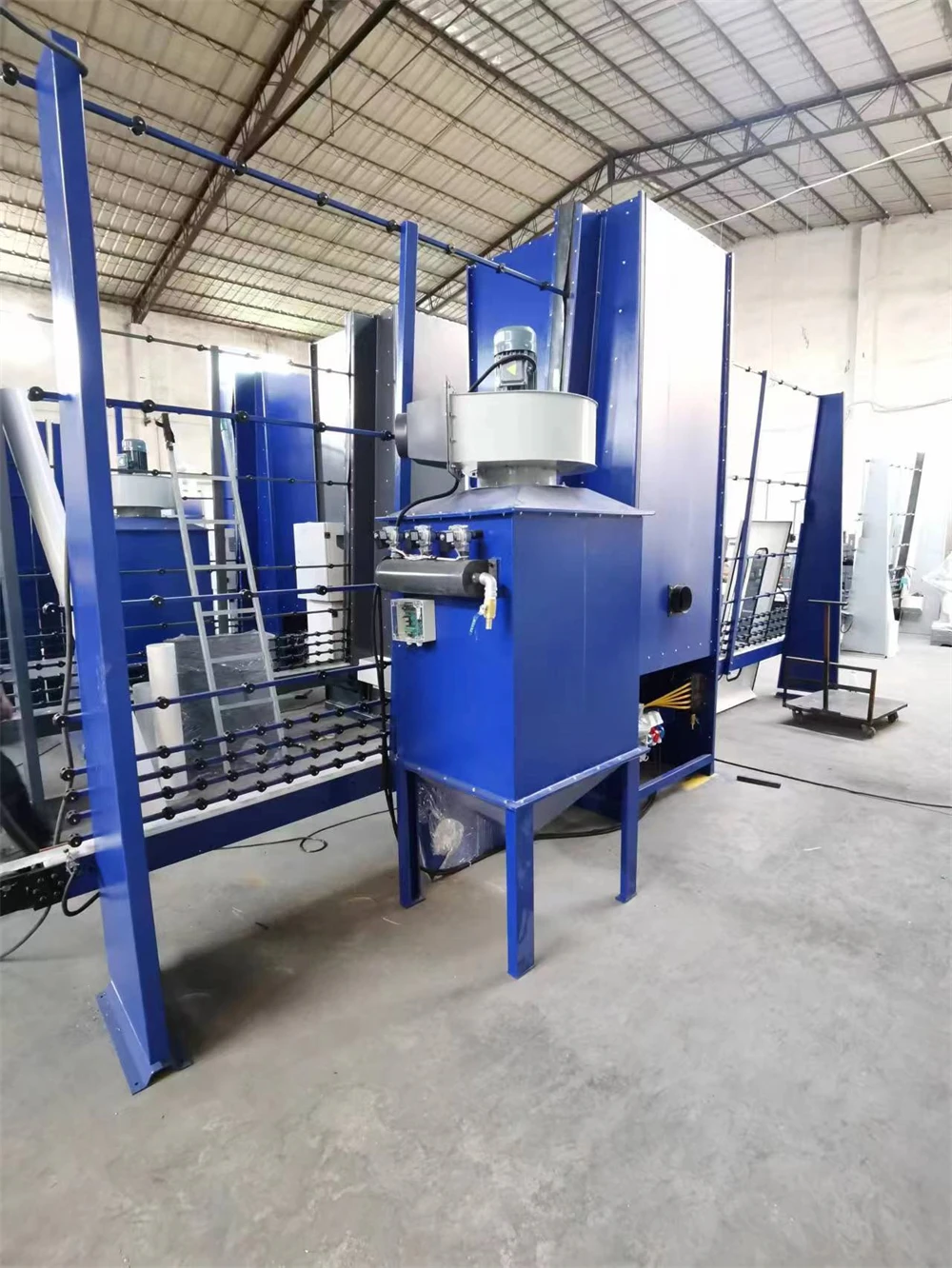 Fully Automatic Vertical Emery Glass Sand Blasting Machine for Manufacturing Plants Glass Factories Pump Engine Core Components