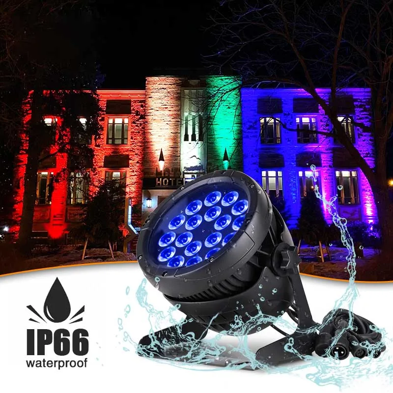 18x20w LED Par Light Waterproof IP65 Outdoor LED Par Can Stage Light RGBW Waterproof LED Par Light