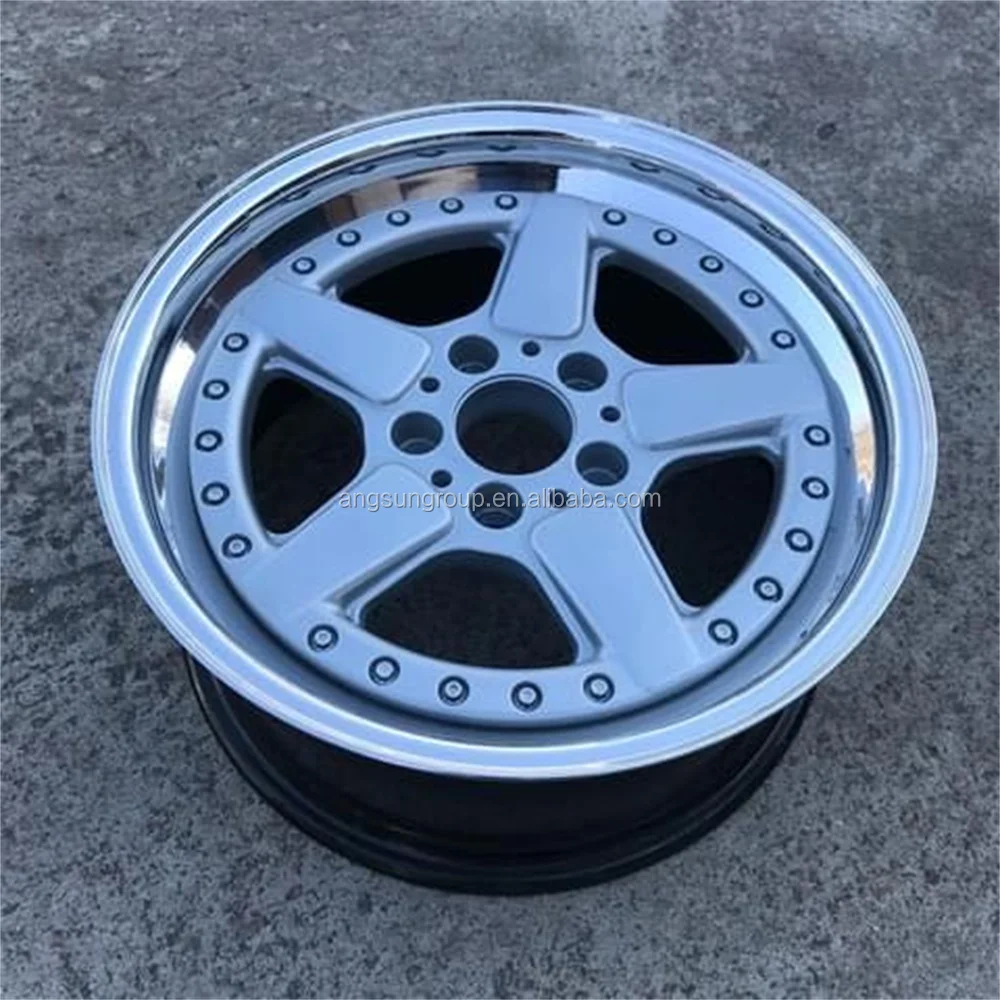 New design high quality  3 pieces forged split wheel 17 to 26 inch customized ac schnizter type 2 wheels for BMW e24 e30 e38