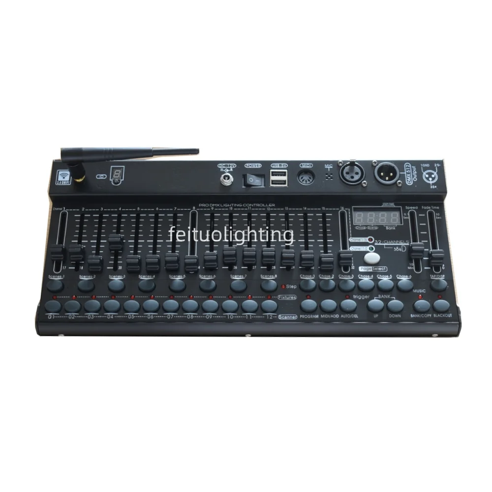 Wireless Mini Console DMX Controller Stage Light Controller For Party DJ Disco Live Concerts KTV Night