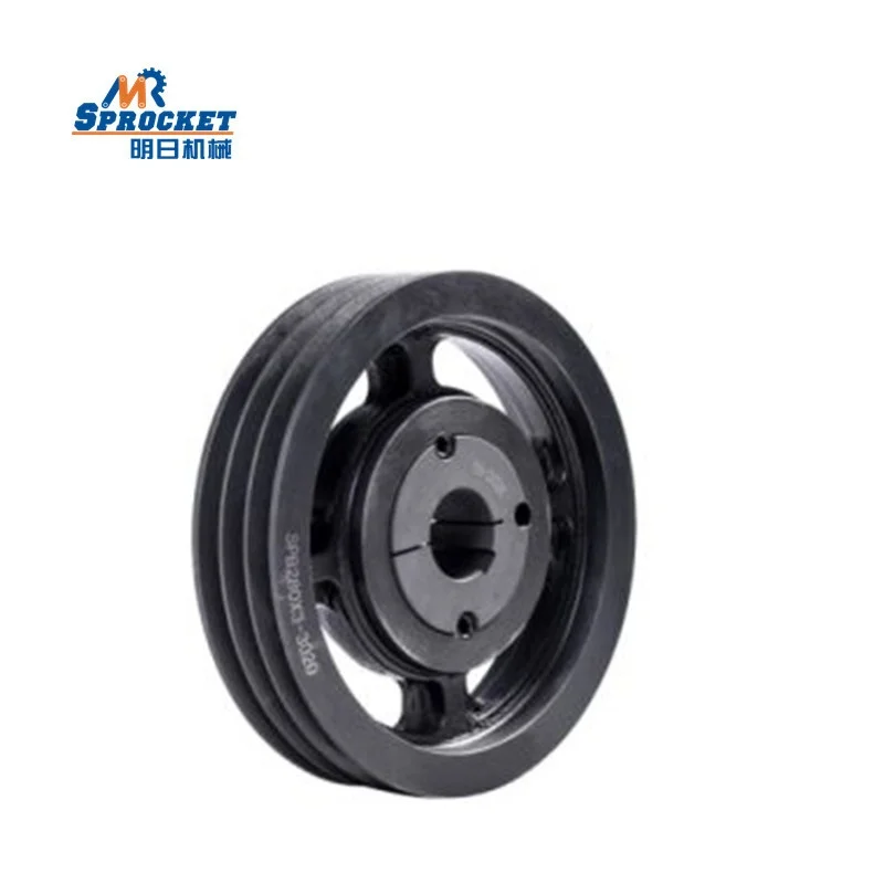 European Standard OEM SPA SPB SPC SPZ 3 Groove Sheave Taper Lock Bush  Belt Pulley for Construction works