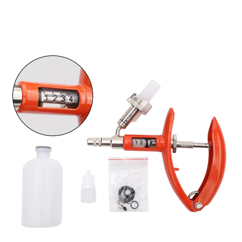 2ml 5ml Pig Sheep Poultry Automatic Continuous High Precision Veterinary Vaccination Injection Syringe