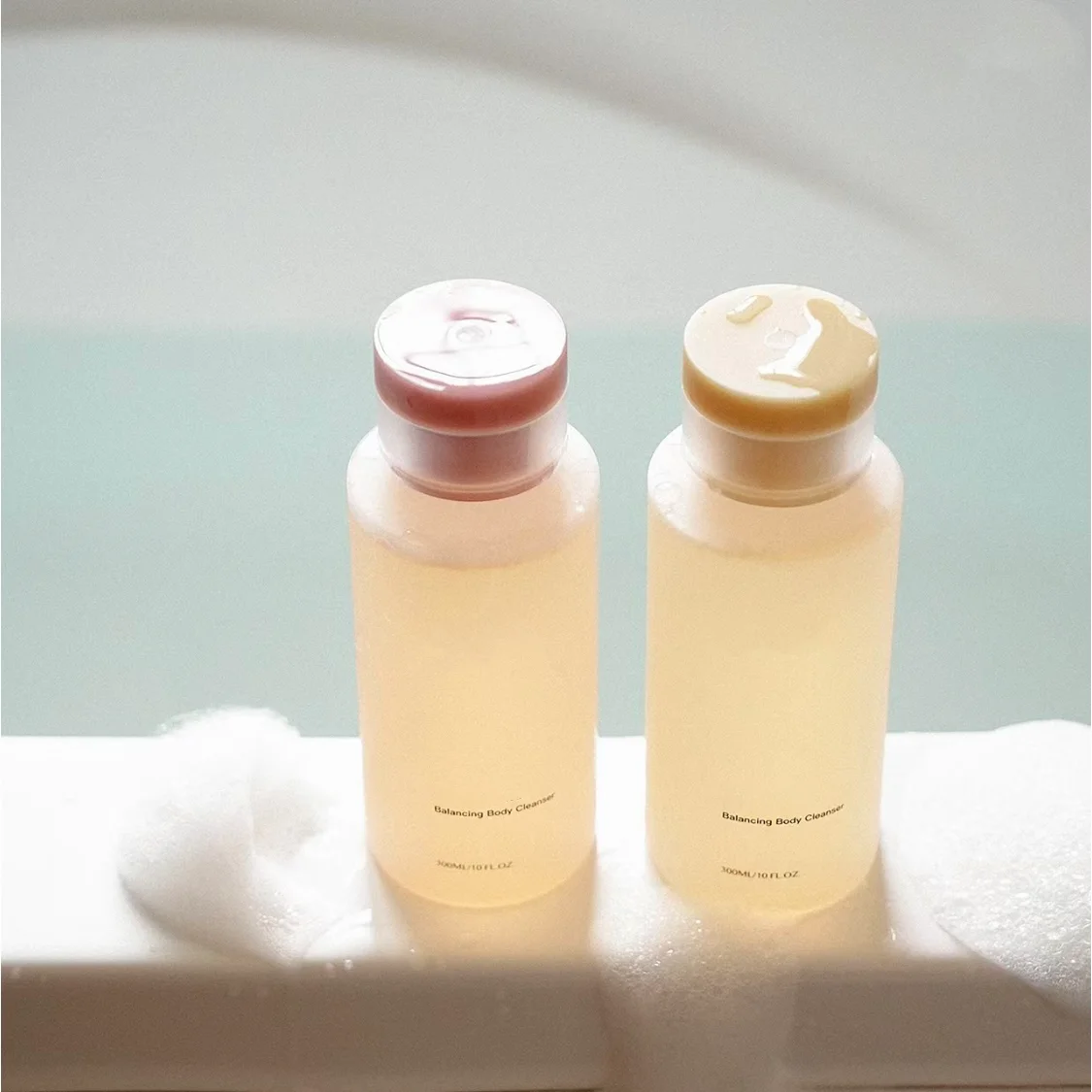 Eco-friendly Green Pink Hdpe 200ml 260ml Soft Cosmetic Packaging Body Lotion Plastic Shampoo Bottle