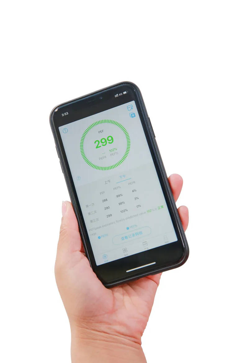 Персональный лучший интеллектуальный цифровой пиковый расходомер для лечения астмы