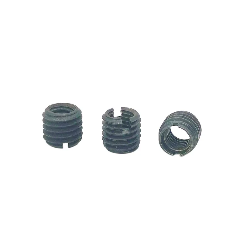 Dacromet Carbon Steel Locking ensat Slotted Self Tapping Thread Insert Stainless Steel Threaded Bushing For Thread Repair