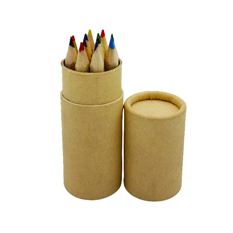 High Quality 3.5 Inch Vibrant Colors Hexagonal Natural Wooden Mini Kids Color Pencil Standard-Length Colored Pencils