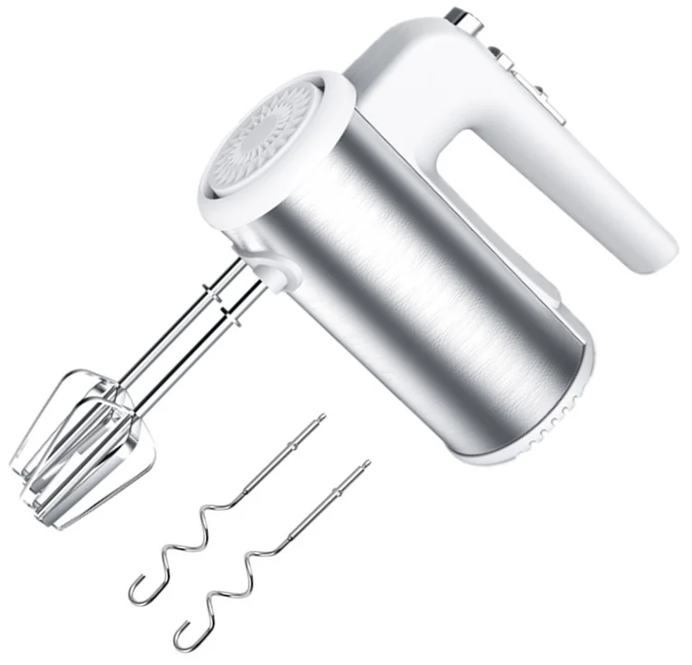 Household Electric Portable 500W 5speed With Turbo Mode 2 Chrome Hooks And Beaters Accessories Stainless Steel Hand Blender