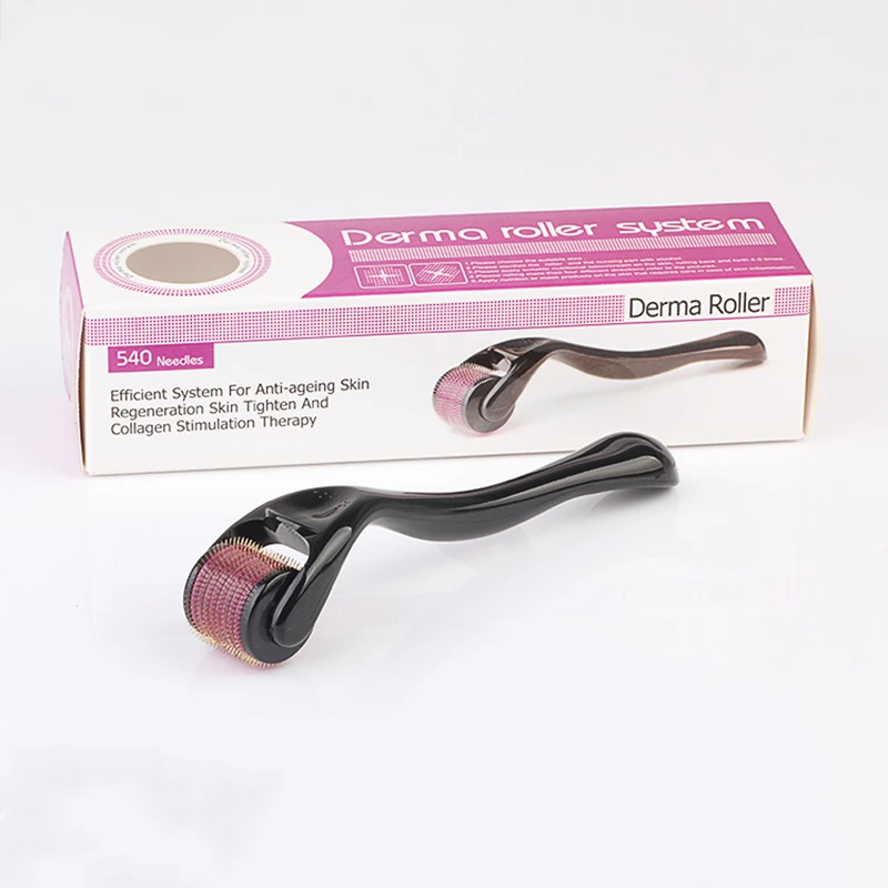Косметический инструмент Derma Roller, ролик с микроиглами для лица, микро DRS 540 игл, косметический инструмент, титановый дермароллер для лечения