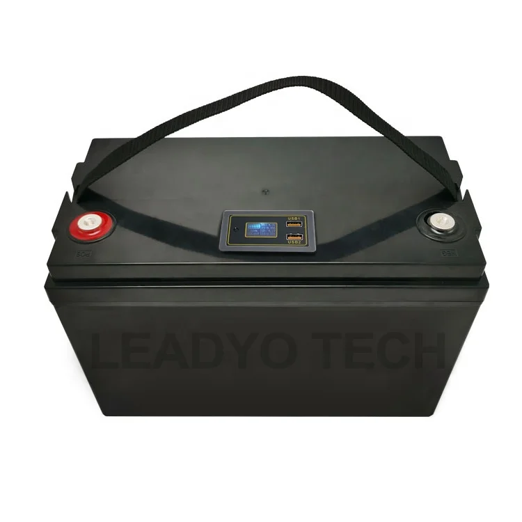 LiFePO4 24V 50Ah 12V 100Ah ЖК-дисплей с USB портом IP-66 многократного цикла глубокого заряда-разряда литиевая батарея