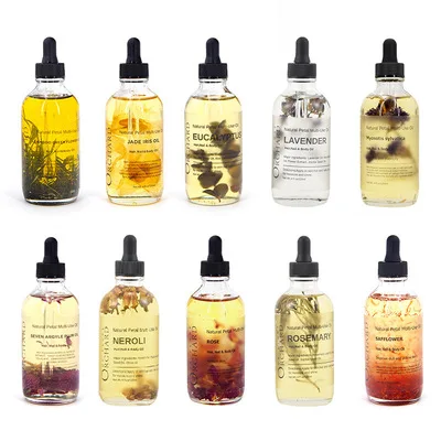 Rose Multi-Use Oil for Face Body and Hair - Organic Blend of Apricot Vitamin E and Sweet Almond Oil Moisturizer for Dry Skin