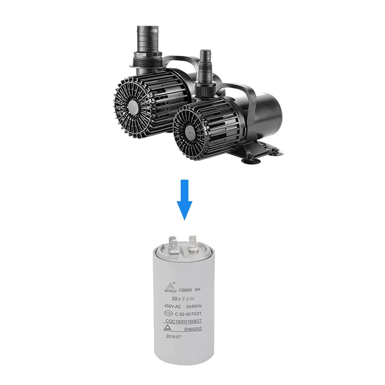 Epers Ac Motor Run 15Uf 8Uf 450V Cbb60 Start Capacitor Of Cbb60 2.5Uf