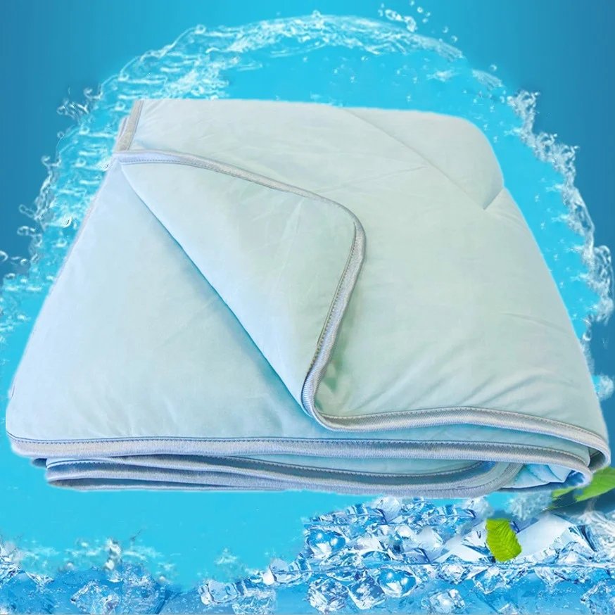 Охлаждающее одеяло для кушетки, японское летнее одеяло Q-Max 0,4 Arc-Chill из охлаждающего волокна с теплой подкладкой из 100% хлопка