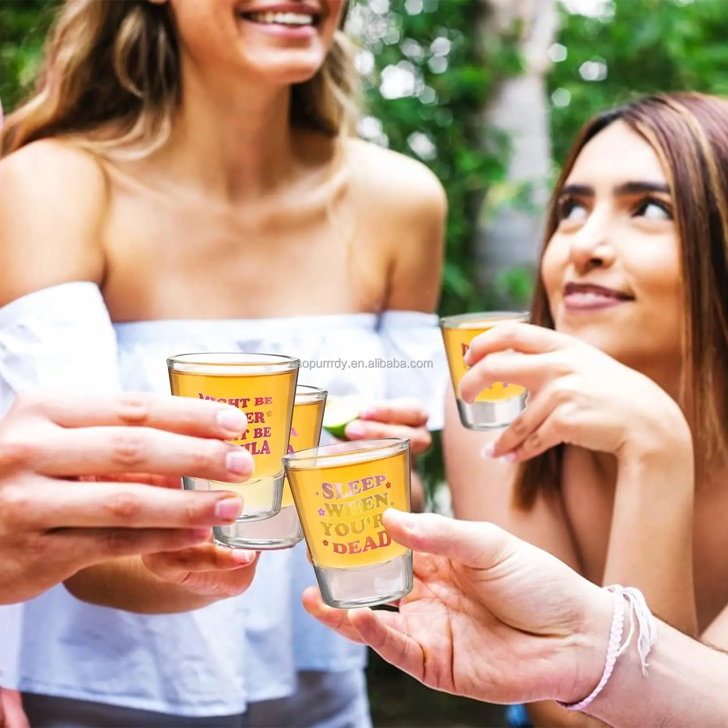 Personalized Sublimation Custom Logo Printing Heavy Base 1.5-2oz Custom Shot Glasses Birthday Glass Cups With Heavy Base