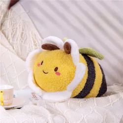 30cm Cute Flower Face Honey Bee Plush Toy Lovely Hornet Bee Stuffed Soft Dolls Gift for Girl Boy Home Decor
