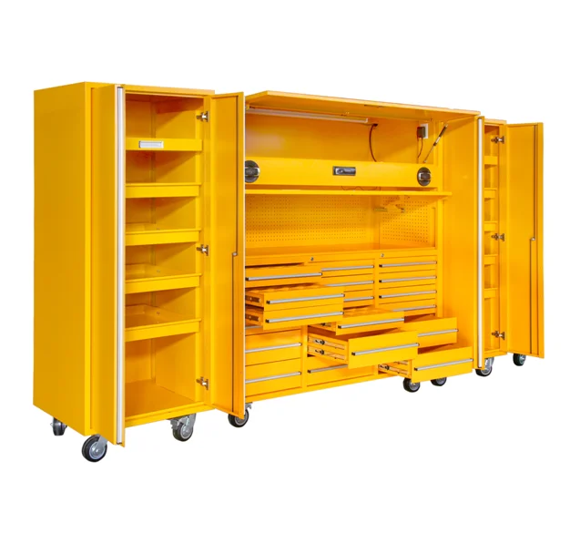 White tool box roller cabinet 45 inches work shop tools cabinet top quality steel tool chest box trolley cabinet with wheels
