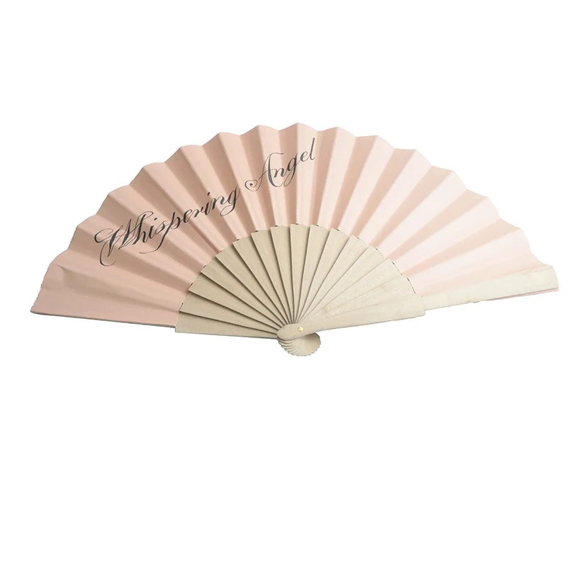 Customized Personalized High Quality Hand Fans Plastic Ribs Custom Printed Folding Hand Fan