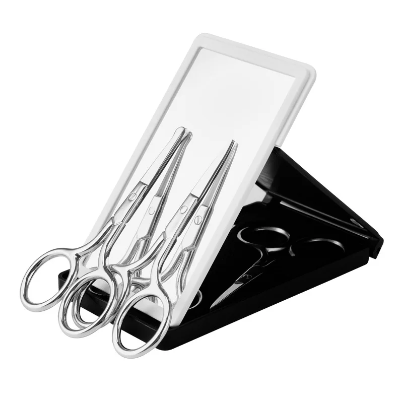 
Professional Stainless Steel Curved Wide Tip Eyebrow Scissors for Eyebrow or nose hair 