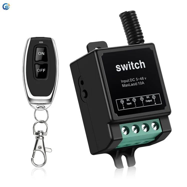 Домашний отель роскошный Смарт 10a Rf 433 DC5v 6v 9v 12v 24v 36v 48v on off кнопочный беспроводной пульт дистанционного управления Переключатели для светильник