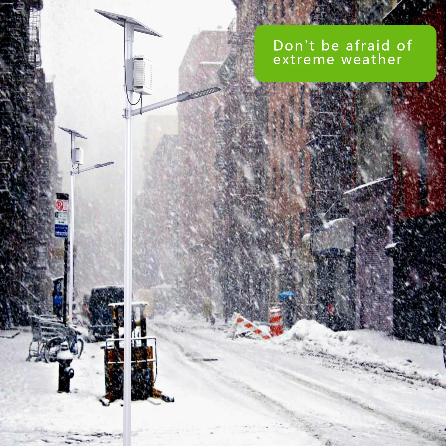 LUXINT 12 Hours Large Capacity Battery Dimming IP67 Outdoor 80W/100W Solar LED Street Light