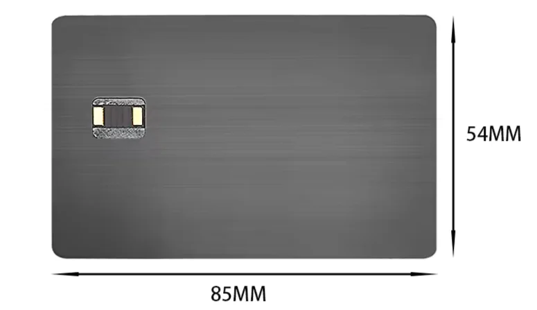 Customized 13.56Mhz Black Matte NFC Card MIFARE Classic 1k RFID Blank PVC Tap Digital Business Cards
