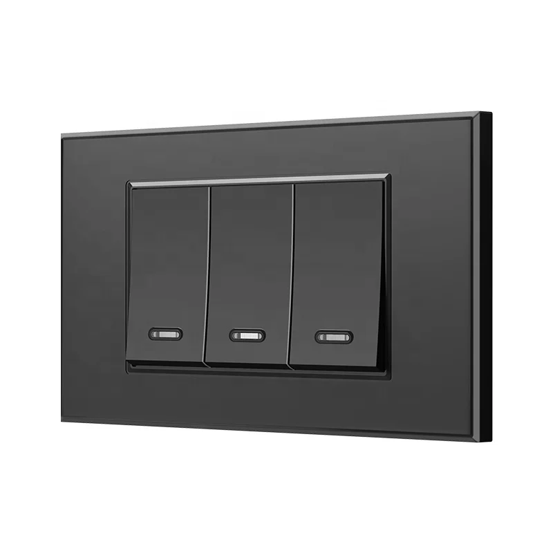 Thailand black/white PC wall light smart switch Tuya Smart Wifi/Zigbee Button Switch Support Alexa Google Home