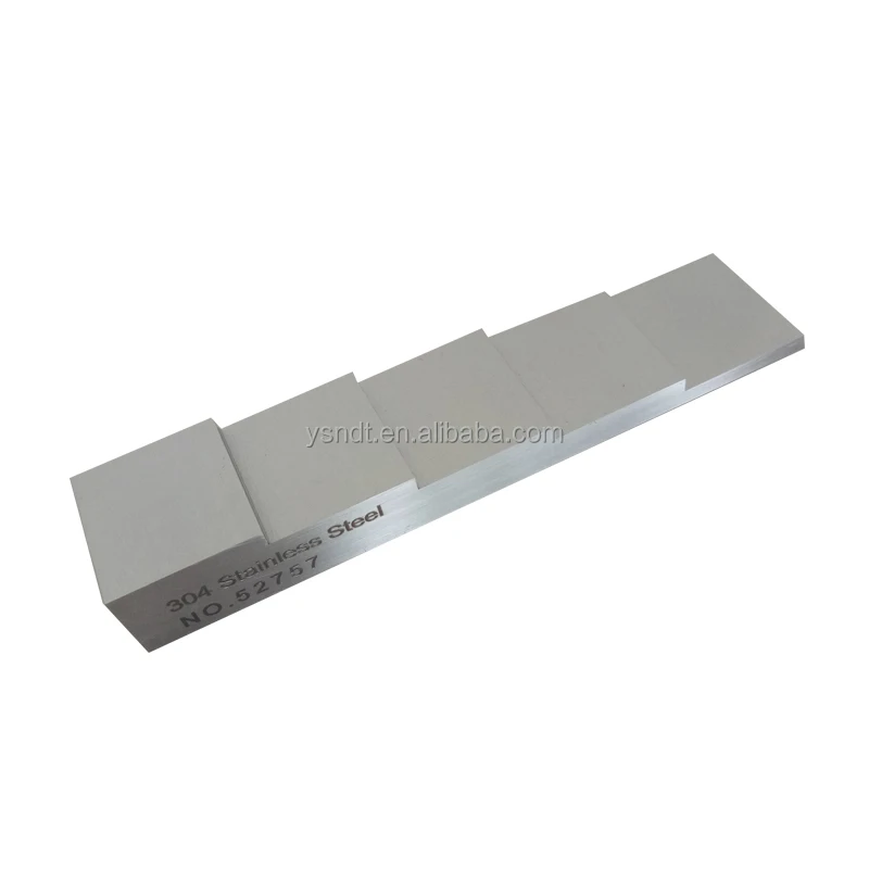 YUSHI OEM 5 шаг из нержавеющей стали ультразвуковой дюймовый Калибровочный блок