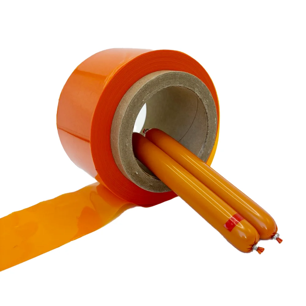 Hot Sales Printable And Customized Good Quality Artificial    PVDC  Sausage Casing For Sausage Making
