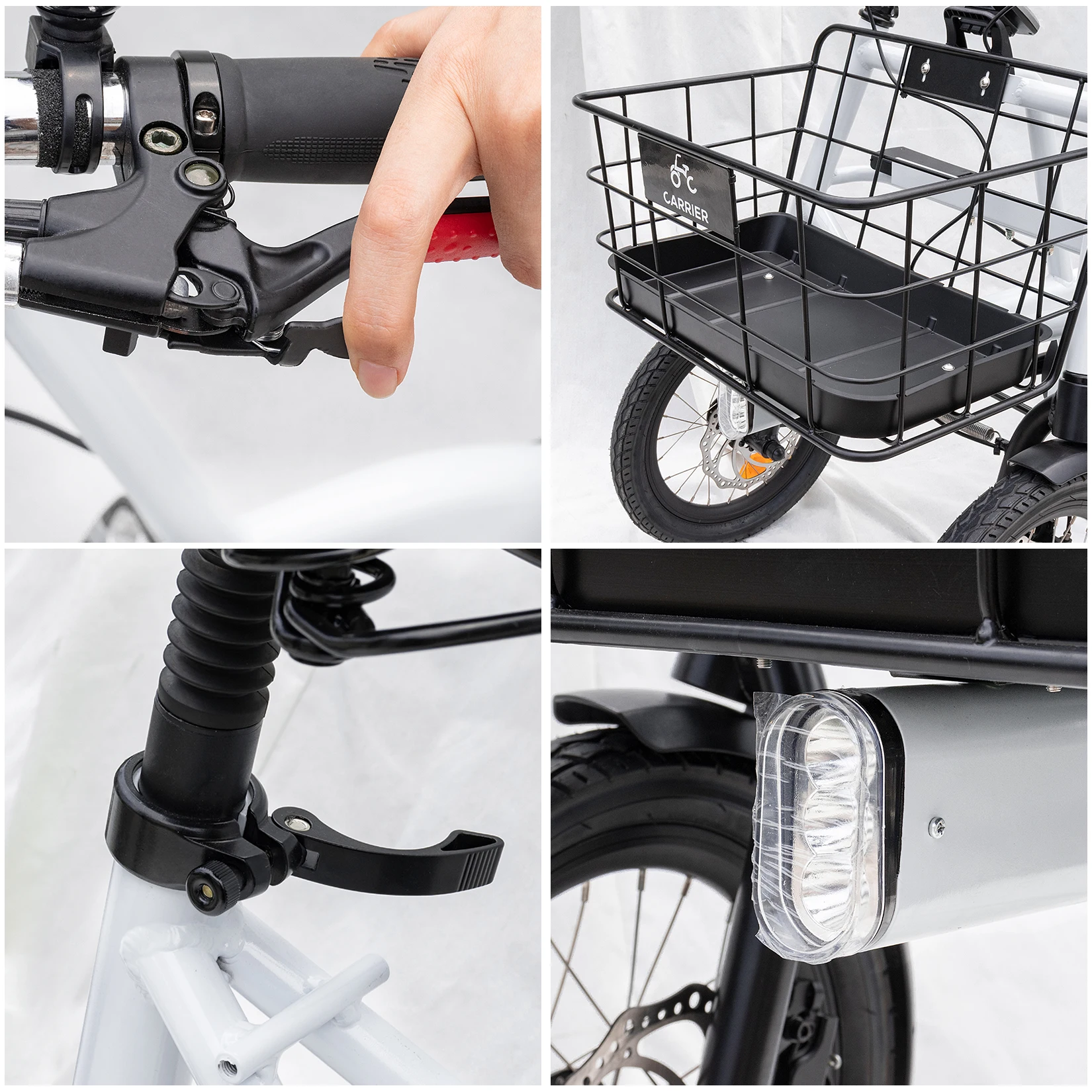 Inverted three-wheeled electric scooter rolleproof two wheels in front