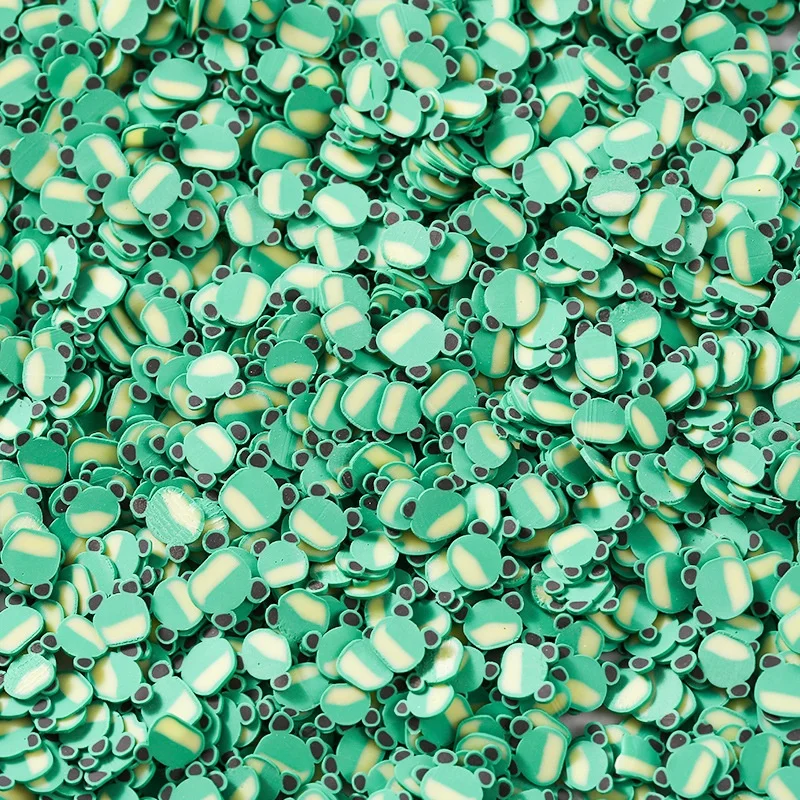 Hot Frog Shaped Slices Polymer Clay Sprinkles Scrapbooking Nail Art Decoration Diy Slime Filling Accessories 5mm