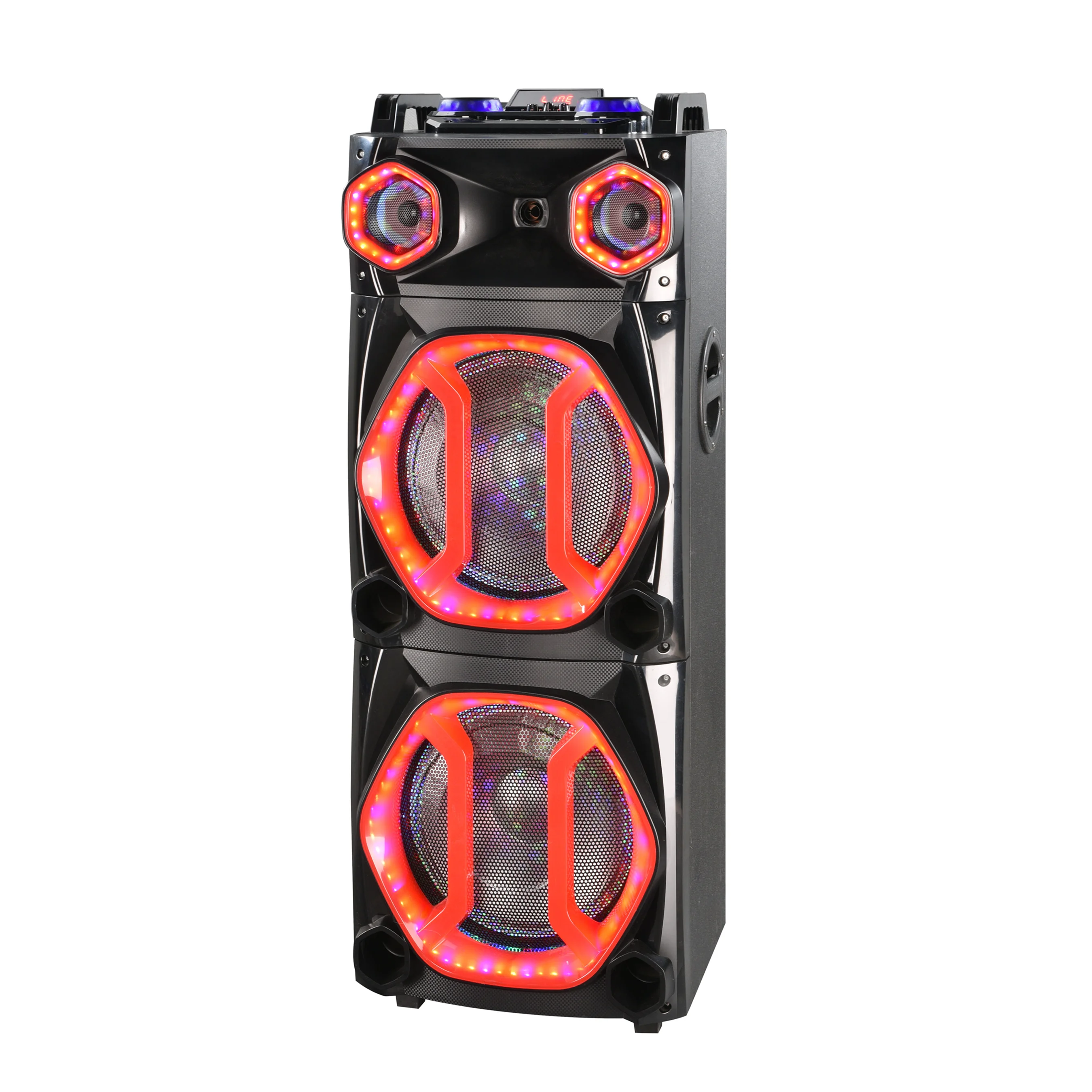 Professional 12' Trolley Speaker Pa system Speaker with Disco light Blue tooth Audio
