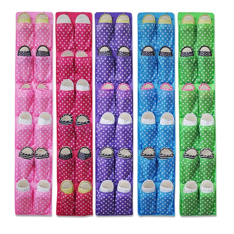 12 pocket over the door hanging bag shoe organizer storage room saved for home